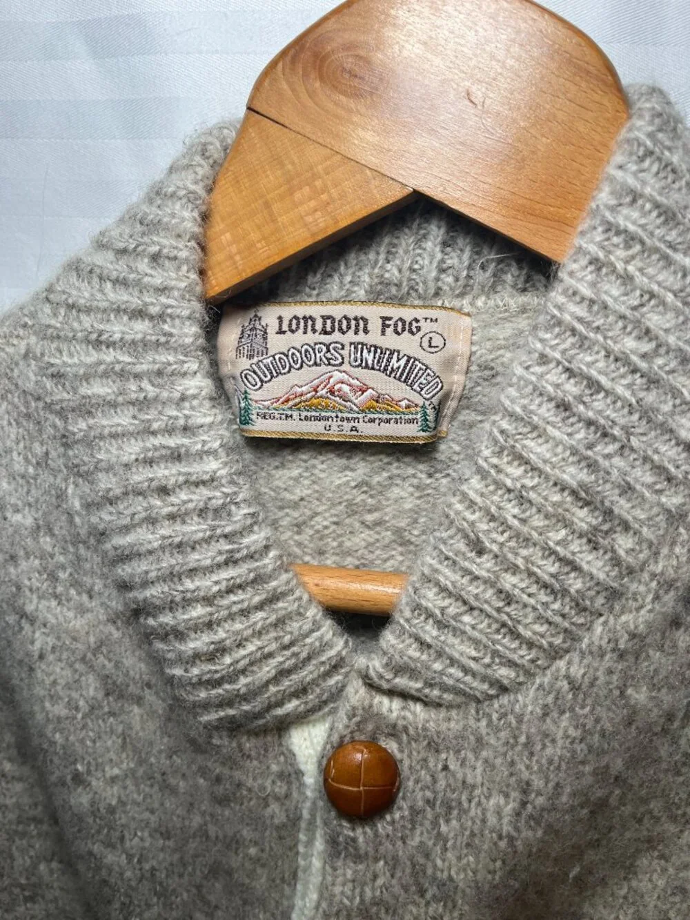 Vintage London Fog Wool Blend Sweater Large